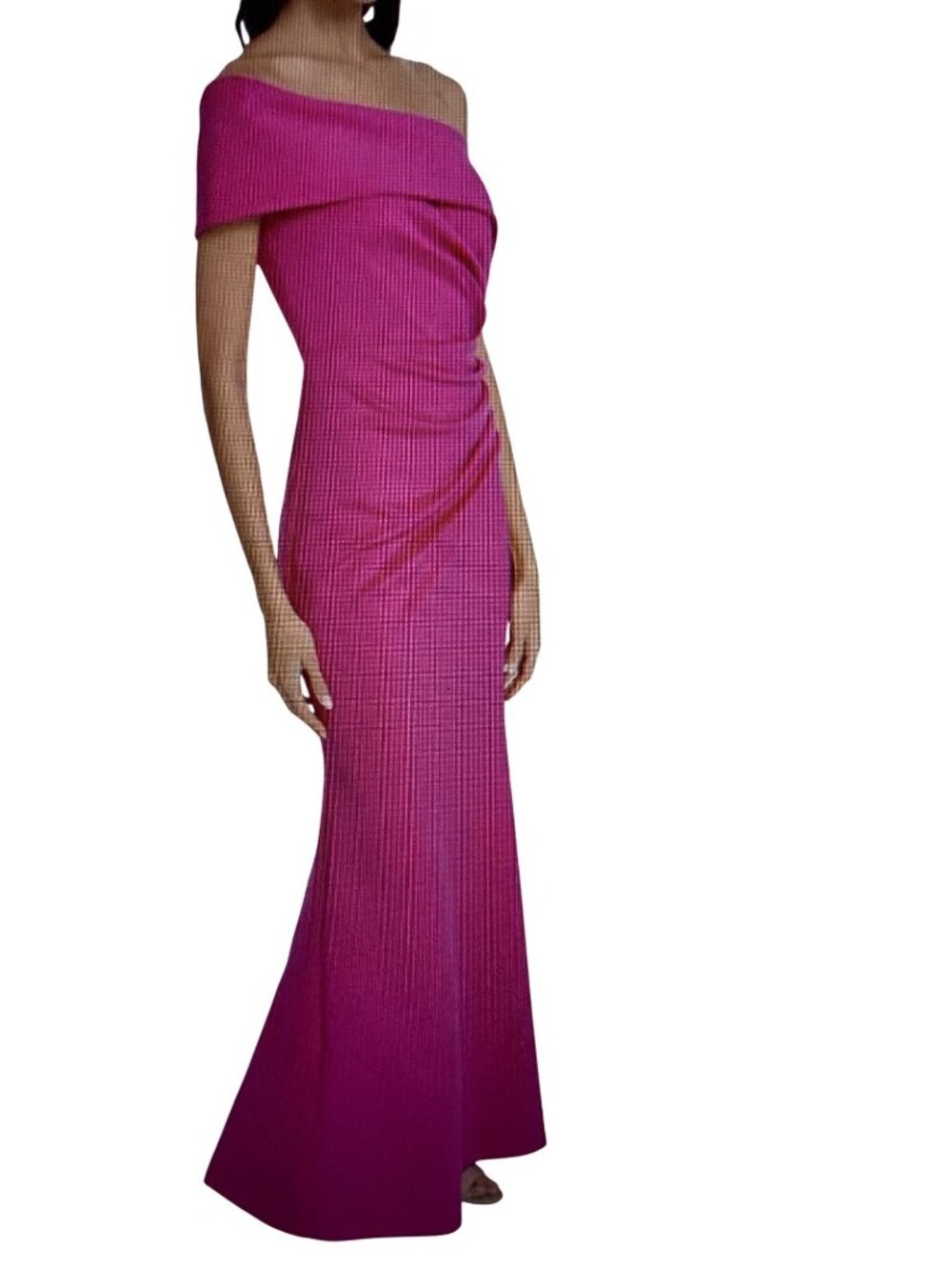 ELIZA J WOMENS ASYMMETRIC-NECK SIDE-P BERRY 8 NWT